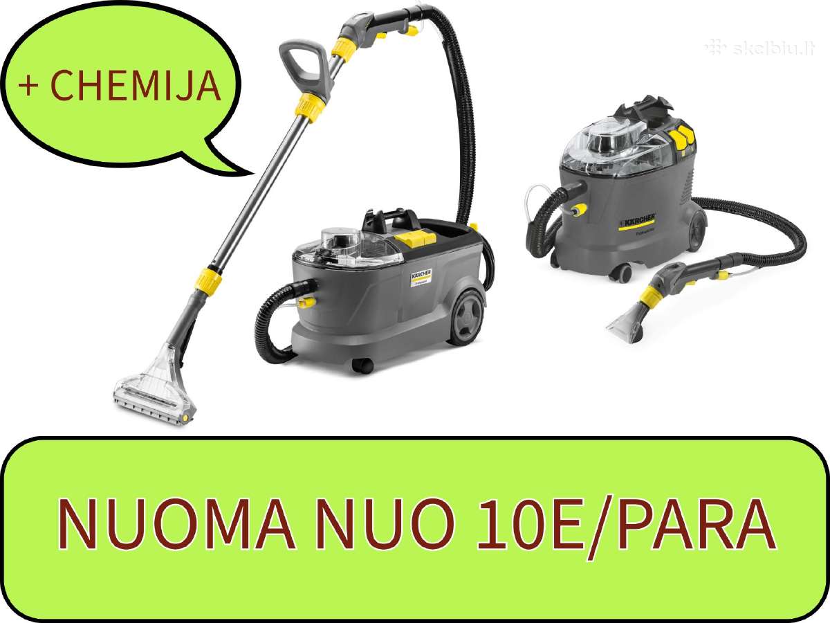 Plaunamo siurblio nuoma nuo 10e/para Vilniuje
