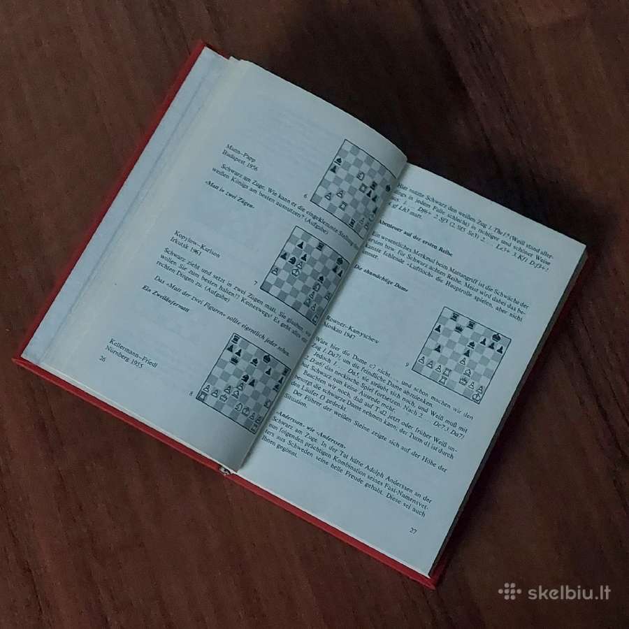 Šachmatų knyga ( vokiškas tekstas ). - nuotraukos Nr. 7