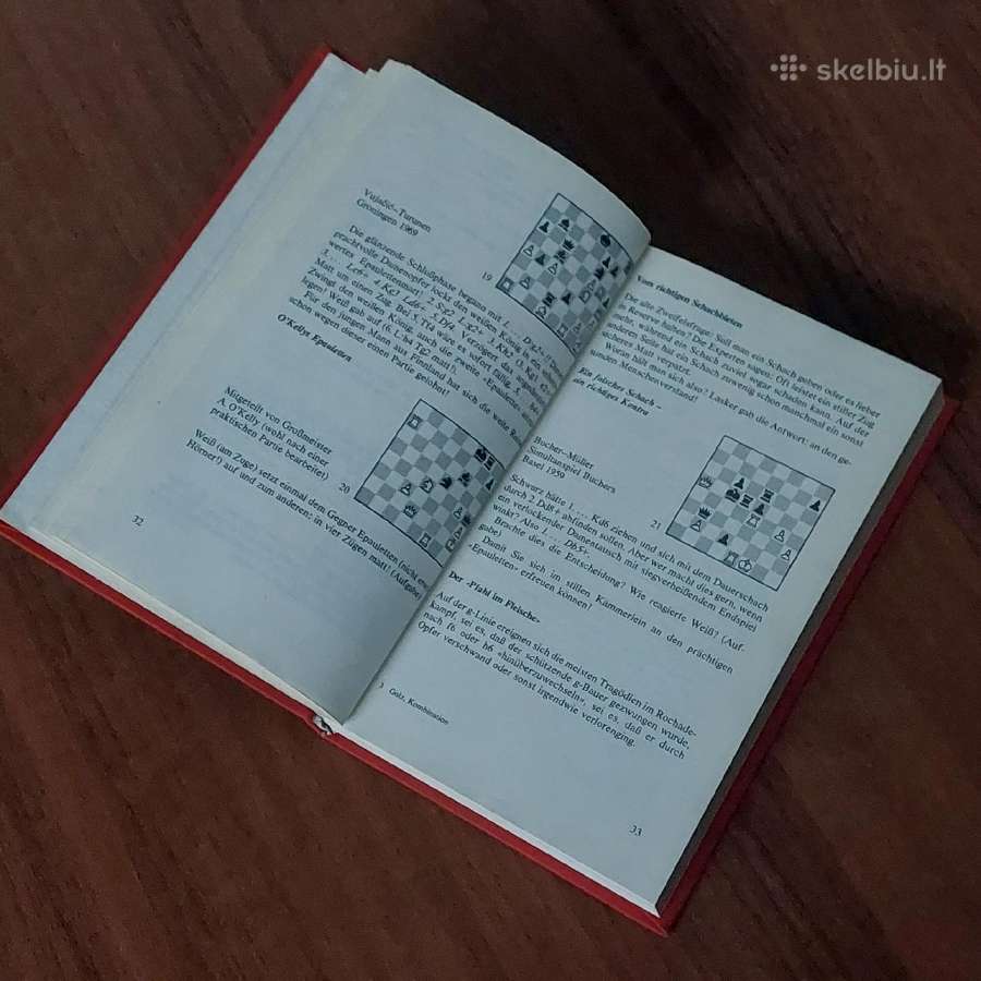 Šachmatų knyga ( vokiškas tekstas ). - nuotraukos Nr. 8