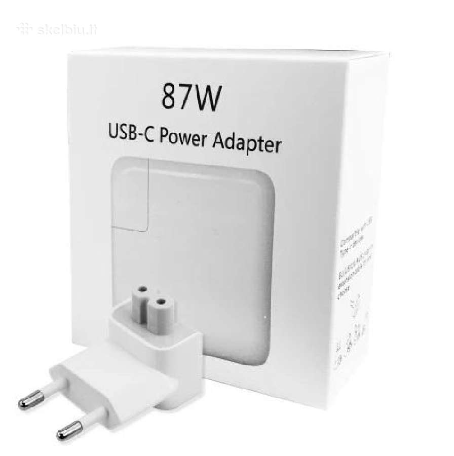 Įkroviklis 87w Usb-c MacBook Kompiuteriams - 37eur