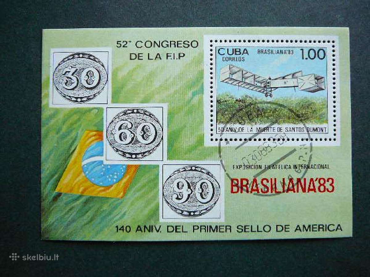 Lektuvai Kuba 1983 antsp. cu870