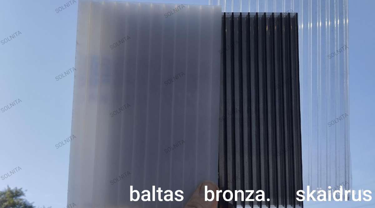 Kanalinis polikarbonatas 4, 6, 10, 16mm - nuotraukos Nr. 2