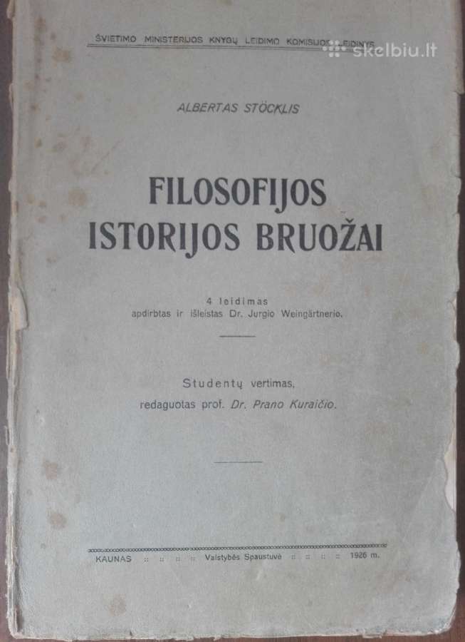 1770. Filosofijos Istorijos Bruožai A. Stocklis 19