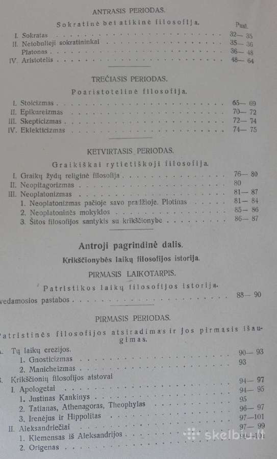 1770. Filosofijos Istorijos Bruožai A. Stocklis 19 - nuotraukos Nr. 5