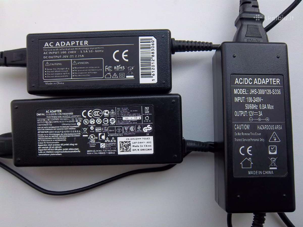 Nesiojamo kompiuterio acer, Ac , Ac/dc adapter
