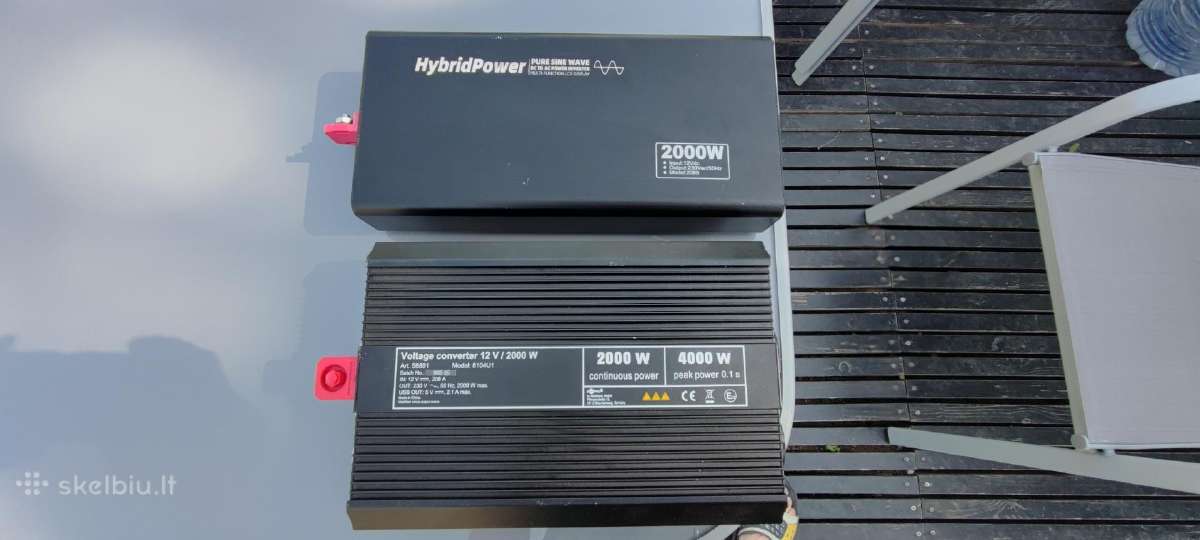 Inverteriai 12v. 2000 w 2vnt. Po 60 euru - nuotraukos Nr. 2