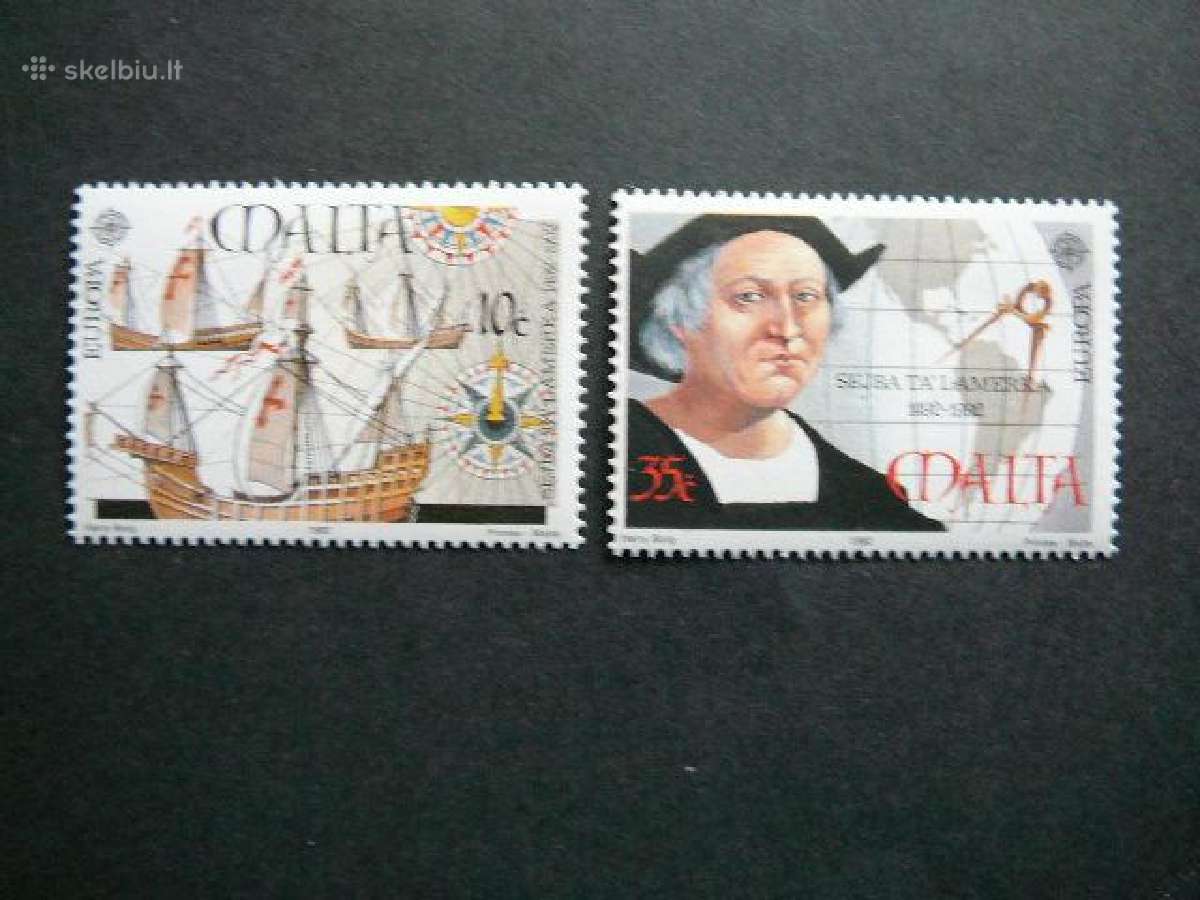 Kolumbas Burlaiviai Europa Malta 1992 mt984