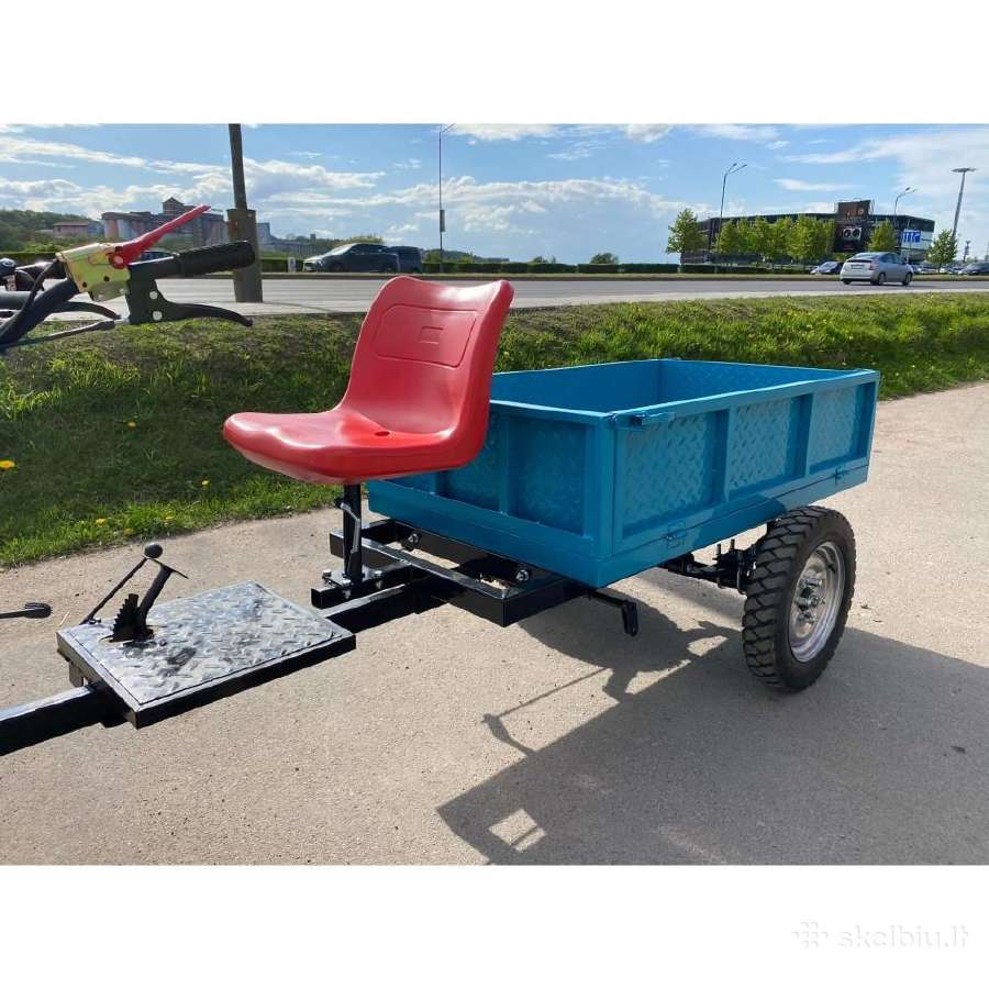 Motobloko - Kultivatoriaus priekaba su lingėmis
