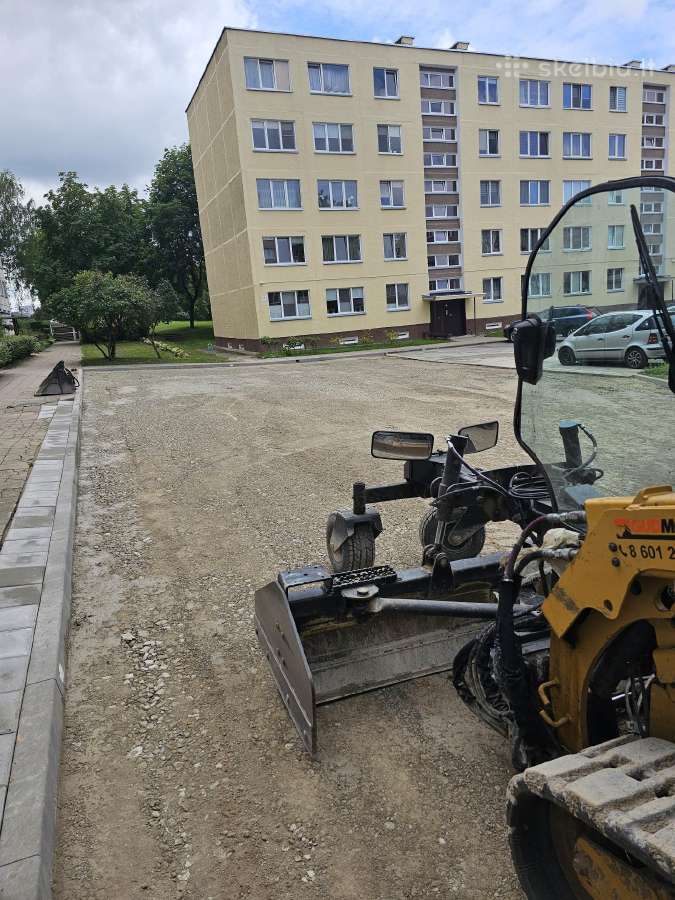 Kelių aikštelių įrengimas pastatų griovimas. - nuotraukos Nr. 8