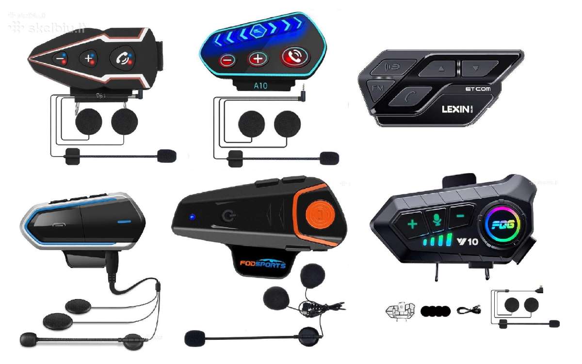 Įvairios! Bluetooth laisvų rankų įranga motociklui
