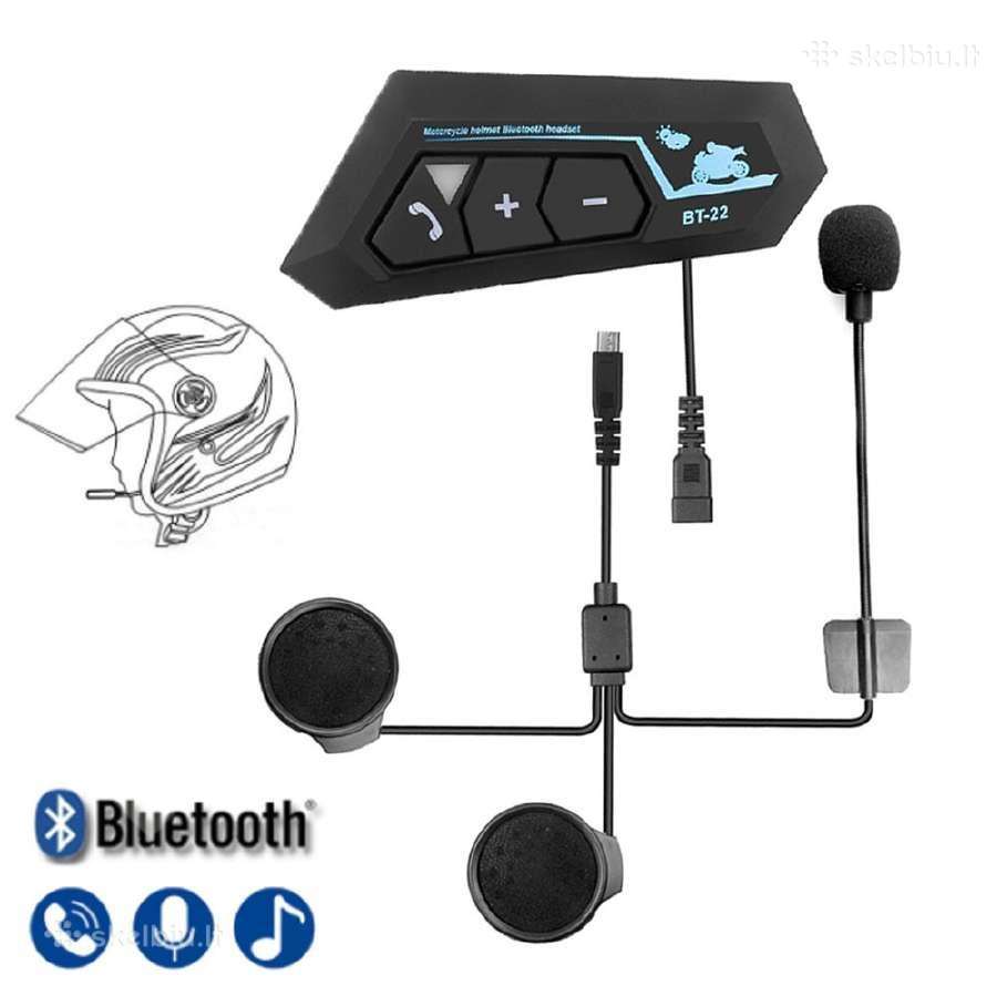 Daug!bluetooth laisvų rankų įranga motociklui Bt12 - nuotraukos Nr. 8