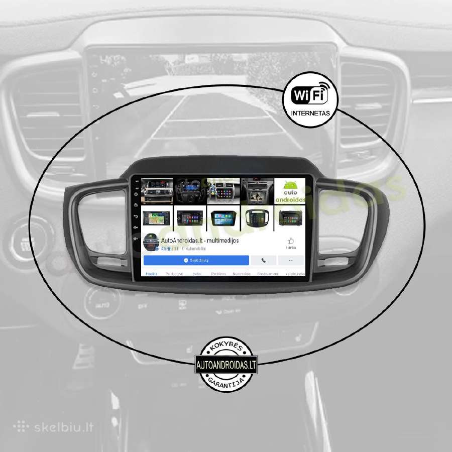 Kia Sorento 2014-17 Android multimedija WiFi/GPS - nuotraukos Nr. 3