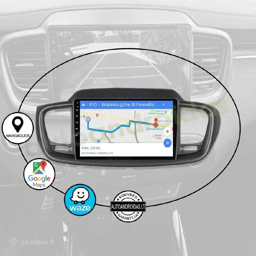 Kia Sorento 2014-17 Android multimedija WiFi/GPS - nuotraukos Nr. 11