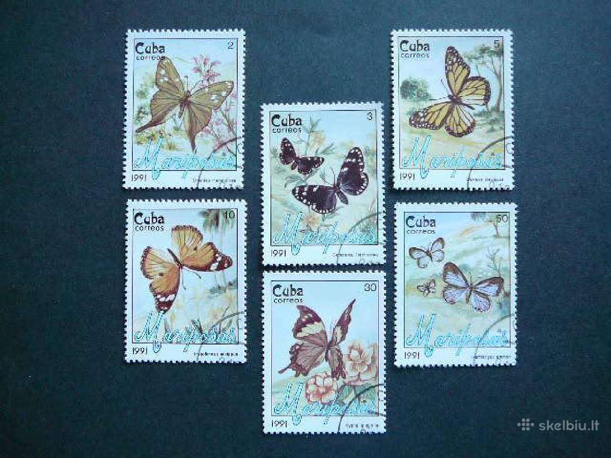 Drugeliai Kuba 1991 antsp. cu146