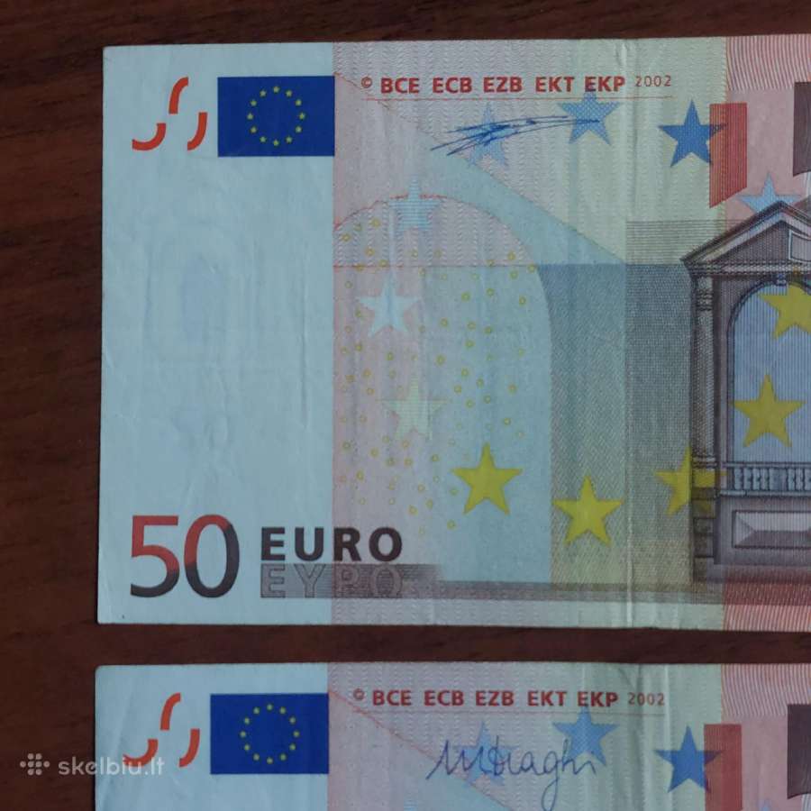 50 Euro 2002 ,S Prefix - Italy ,Italija . - nuotraukos Nr. 4