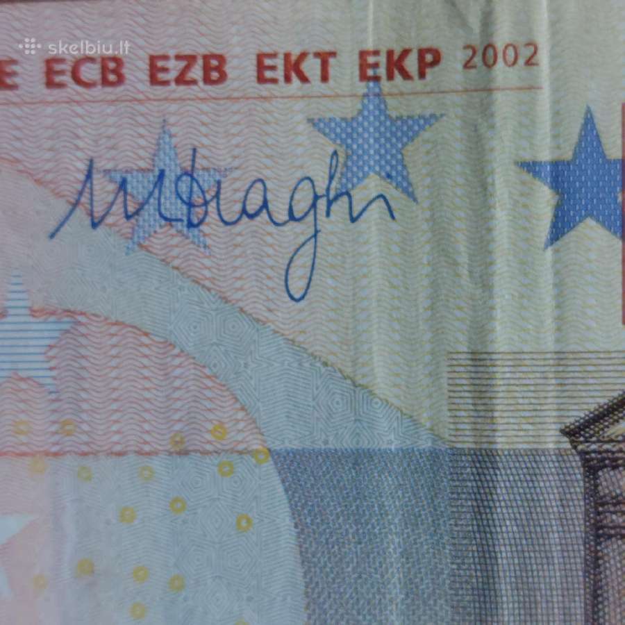 50 Euro 2002 ,S Prefix - Italy ,Italija . - nuotraukos Nr. 5