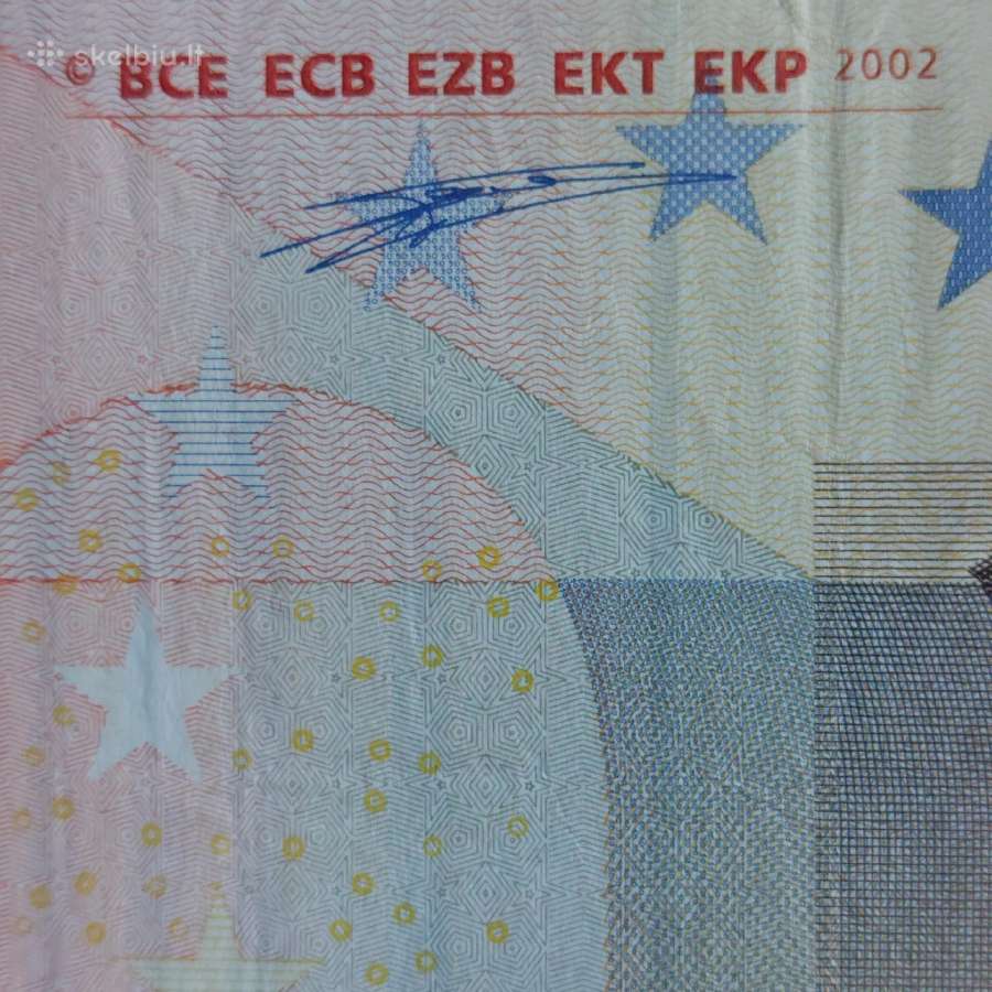 50 Euro 2002 ,S Prefix - Italy ,Italija . - nuotraukos Nr. 6
