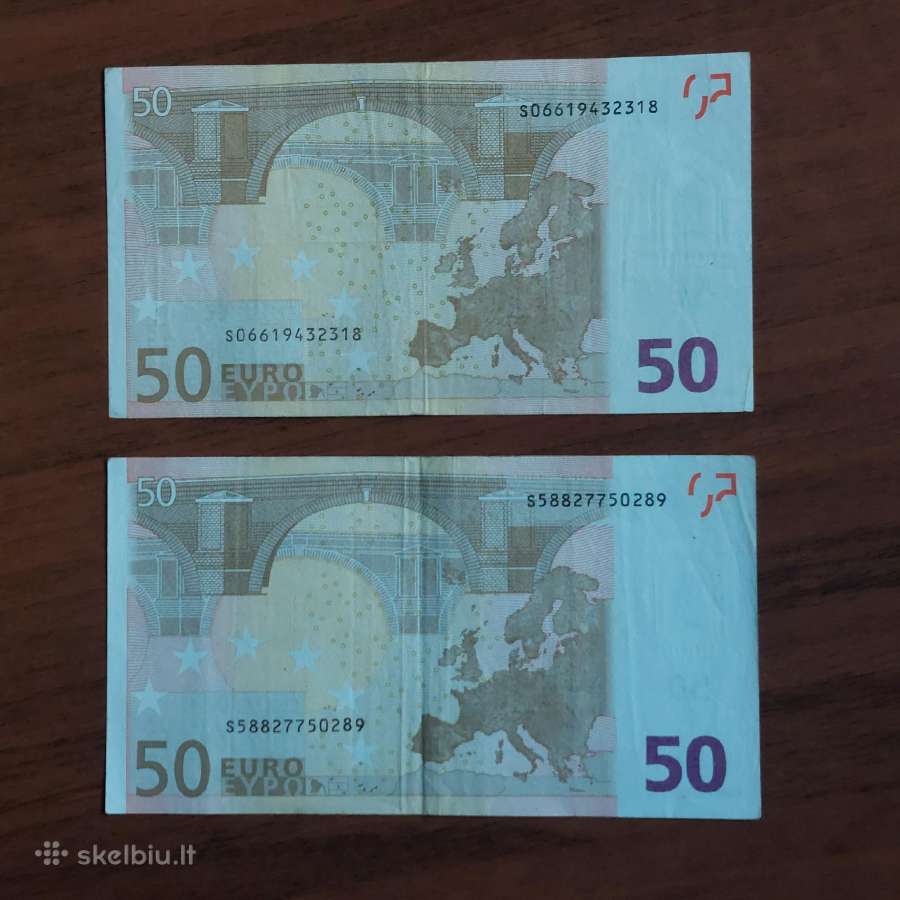 50 Euro 2002 ,S Prefix - Italy ,Italija . - nuotraukos Nr. 7