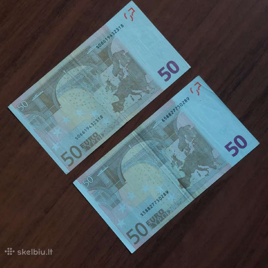 50 Euro 2002 ,S Prefix - Italy ,Italija . - nuotraukos Nr. 8