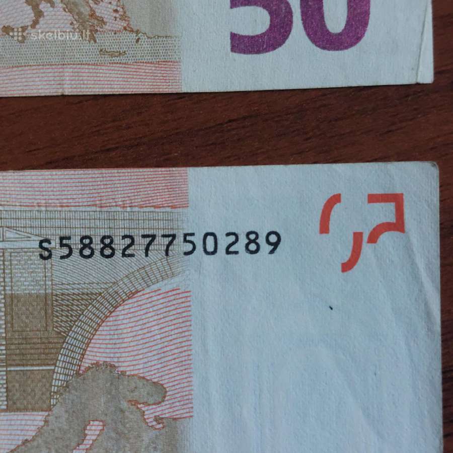 50 Euro 2002 ,S Prefix - Italy ,Italija . - nuotraukos Nr. 12