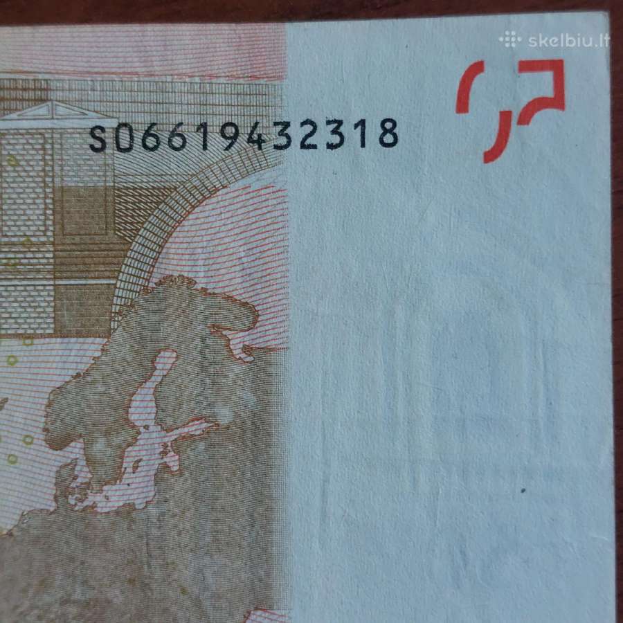 50 Euro 2002 ,S Prefix - Italy ,Italija . - nuotraukos Nr. 13