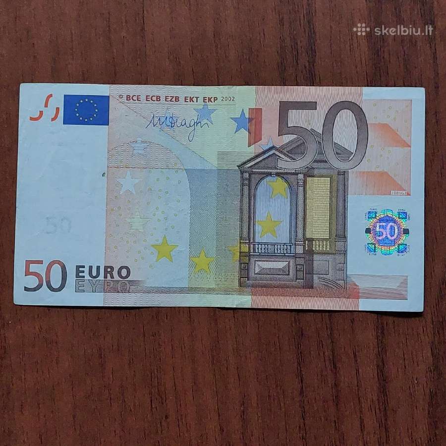 50 Euro 2002 ,S Prefix - Italy ,Italija . - nuotraukos Nr. 14