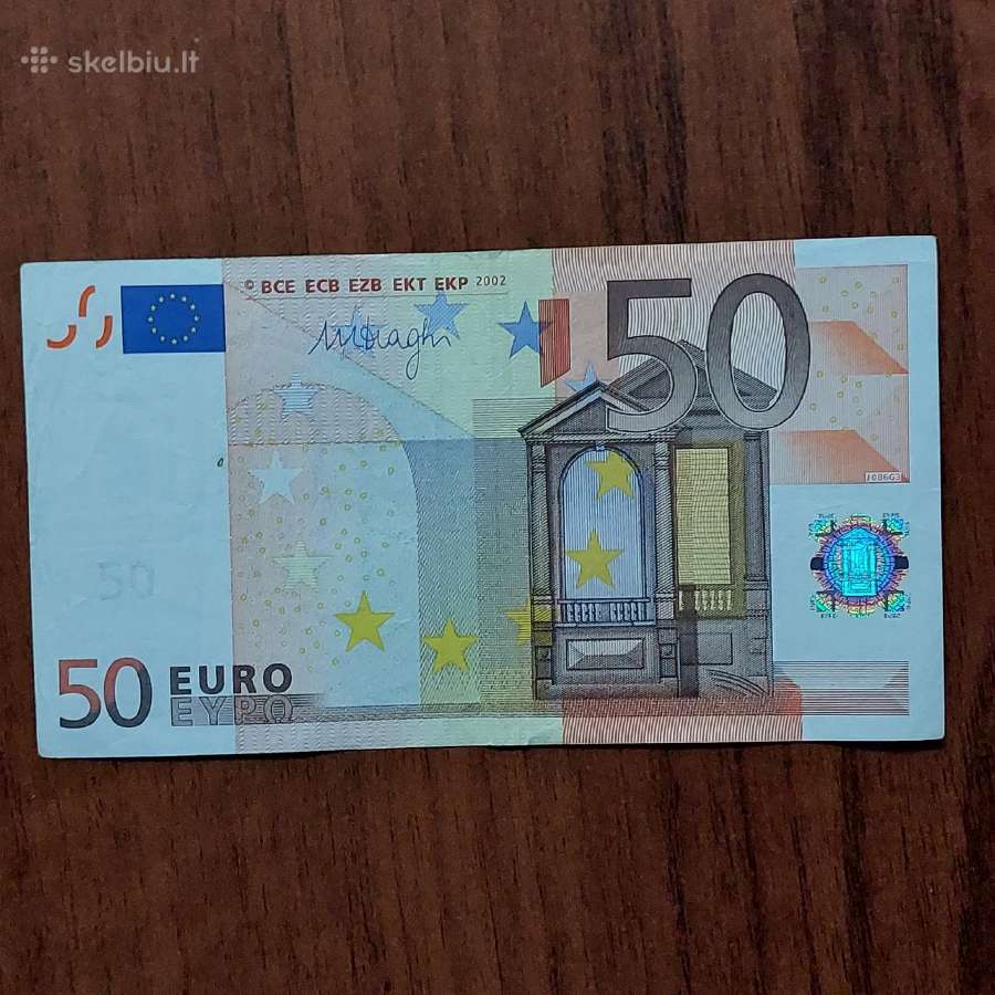 50 Euro 2002 ,S Prefix - Italy ,Italija . - nuotraukos Nr. 15