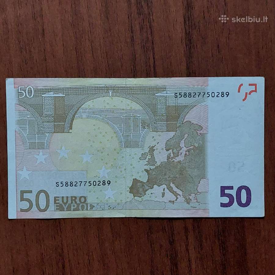 50 Euro 2002 ,S Prefix - Italy ,Italija . - nuotraukos Nr. 19