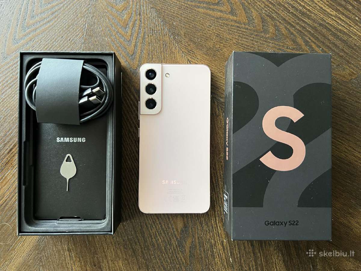 Geros būklės Samsung Galaxy S22 5G, 256gb. Pakuotė - nuotraukos Nr. 2
