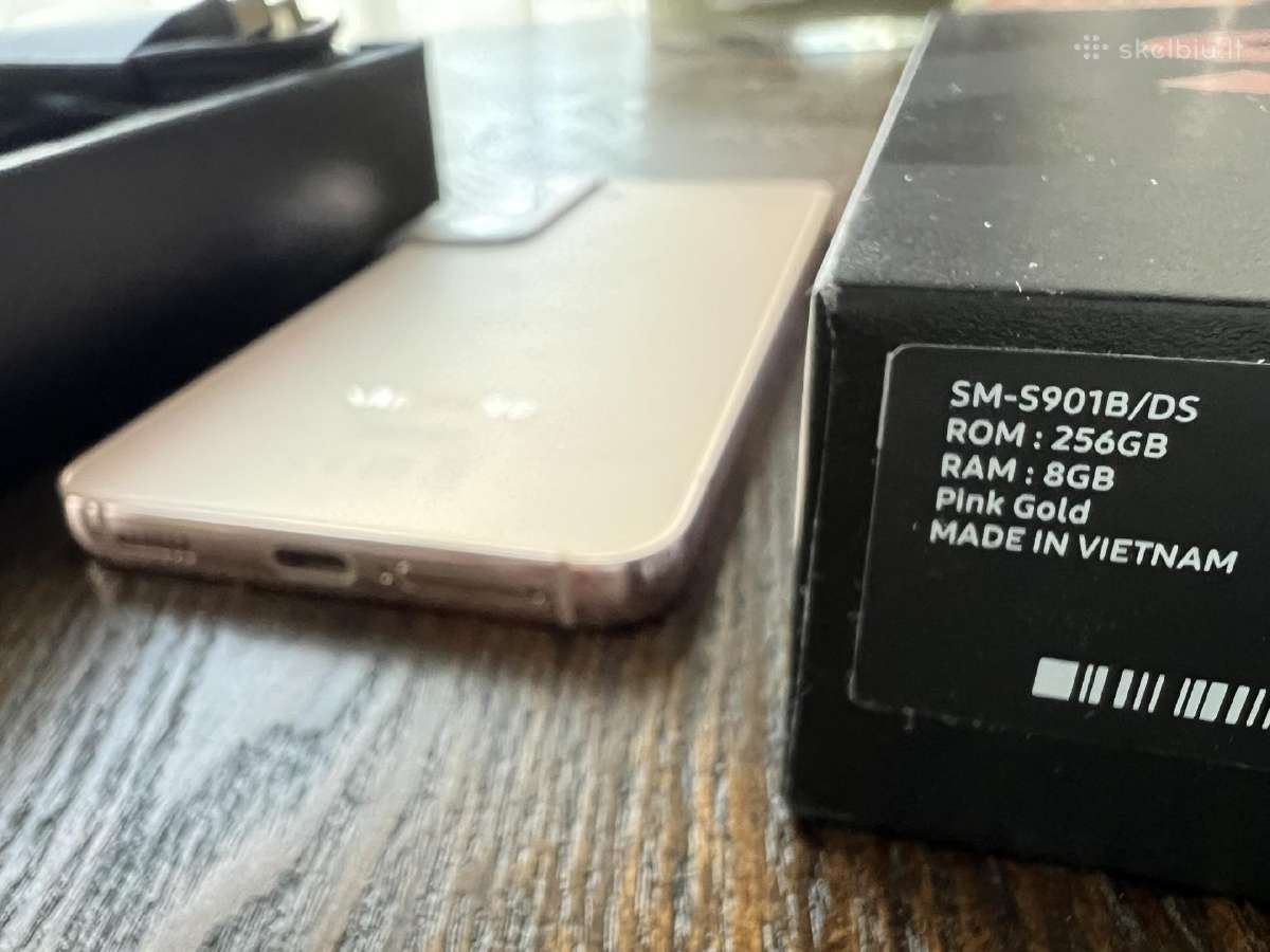 Geros būklės Samsung Galaxy S22 5G, 256gb. Pakuotė - nuotraukos Nr. 7