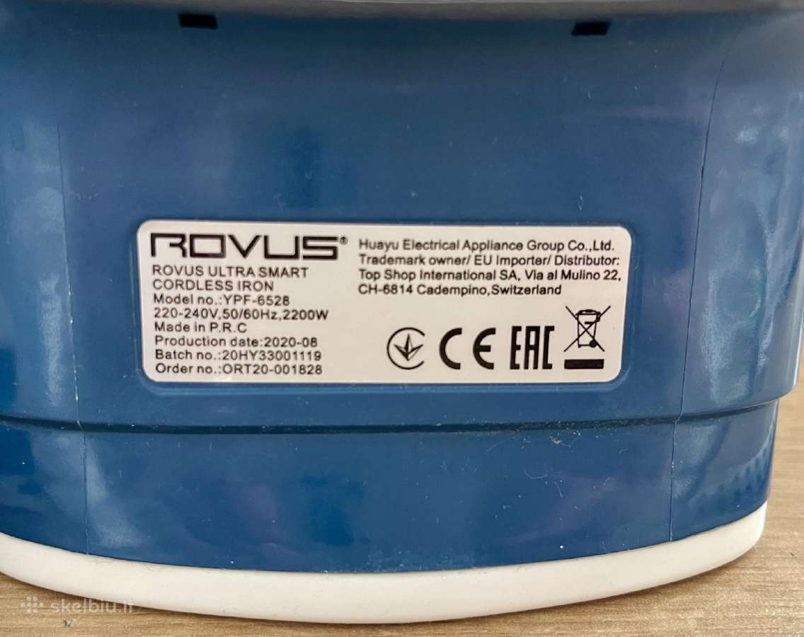 Rovus Ultra Smart Cordless lygintuvas - nuotraukos Nr. 5