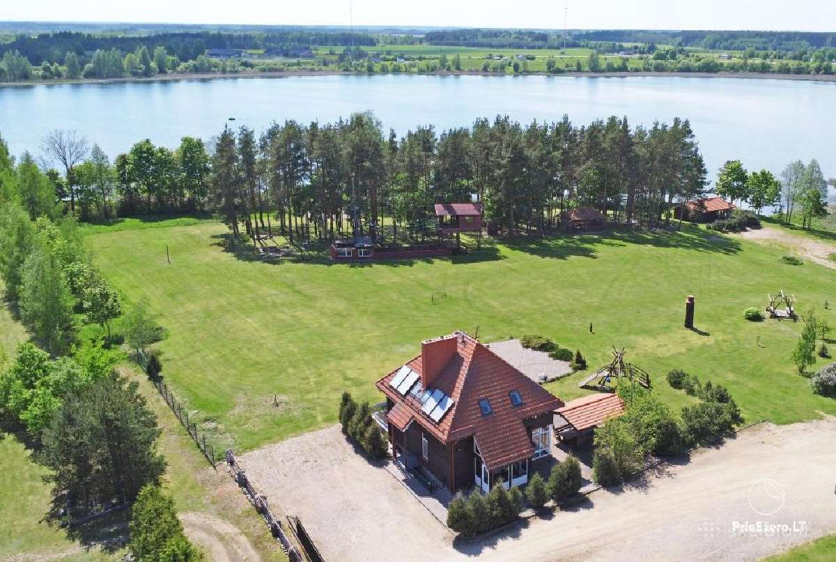Jauki sodyba prie ežero, pirtis, baidarių nuoma