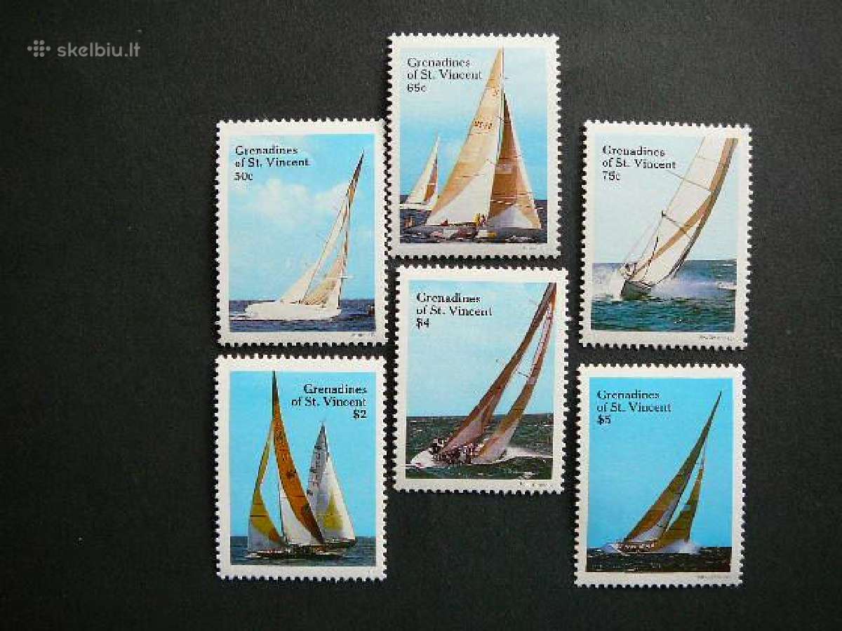 Burlaiviai Laivai Grenadines 1988 Mnh grd887