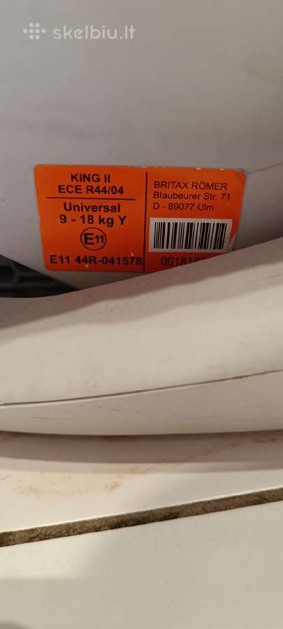 Britax Romer King II Ls - nuotraukos Nr. 6