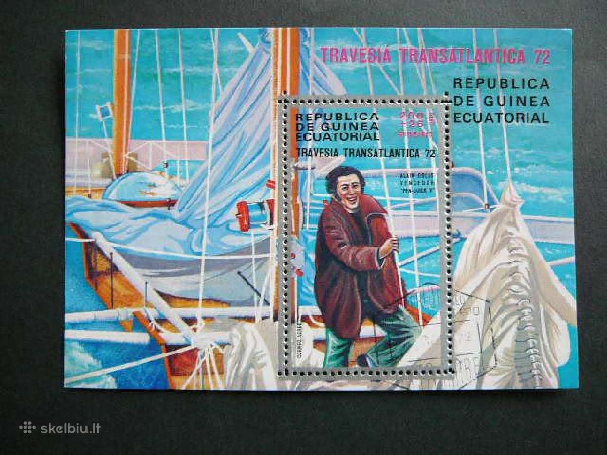 Burlaiviai Laivai Ekv. Gvineja 1972 antsp. ekv650