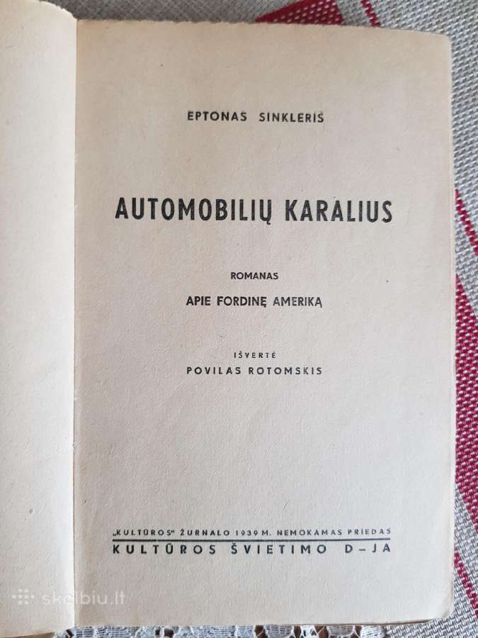 Automobilių karalius 1939 m. leidimas - nuotraukos Nr. 2