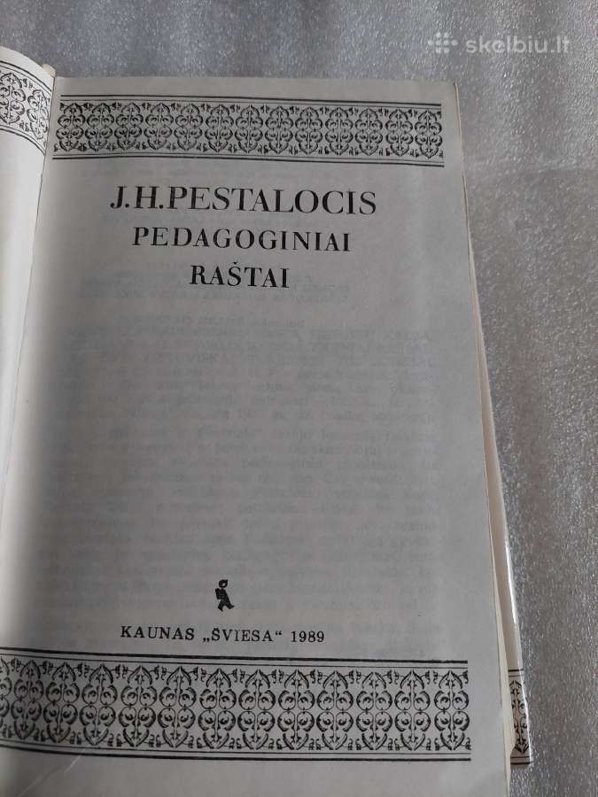 Pedagoginiai raštai. J. H. Pestalocis - nuotraukos Nr. 2
