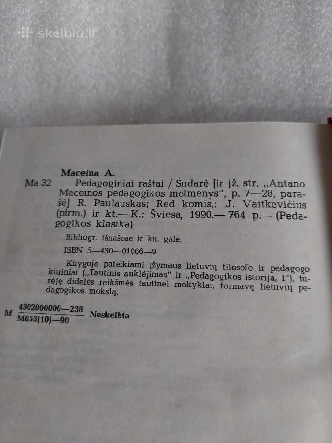 Pedagoginiai raštai. A. Maceina - nuotraukos Nr. 3
