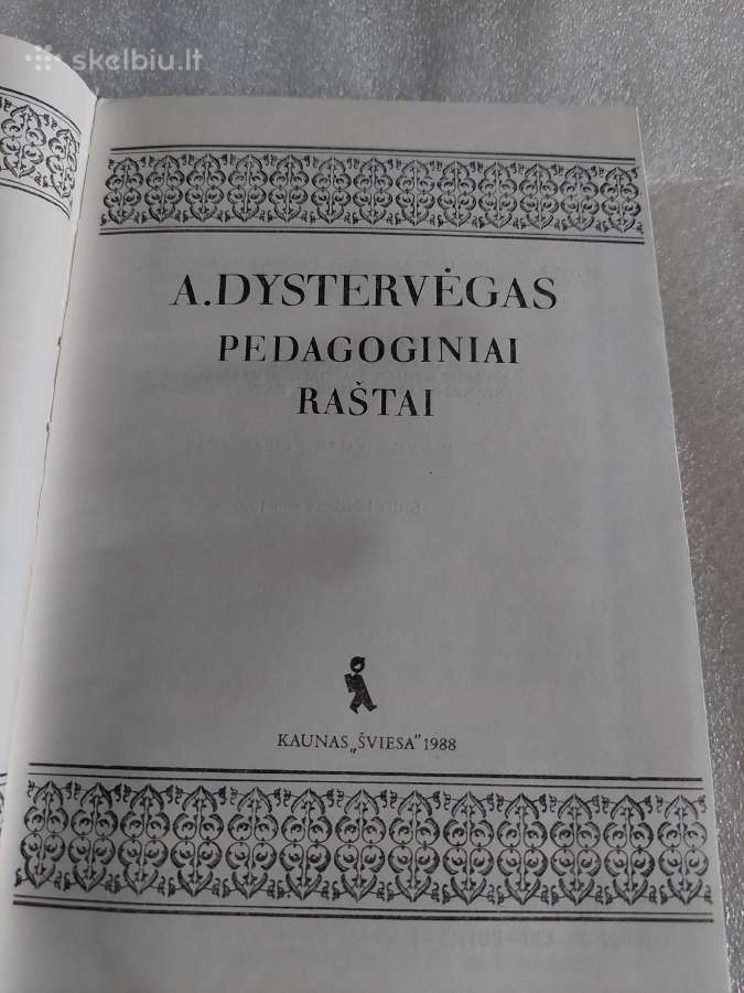 Pedagoginiai raštai. A. Dystervėgas - nuotraukos Nr. 2