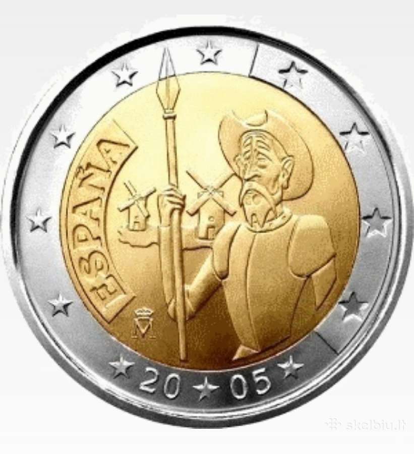Ispanija 2 eurai Unc
