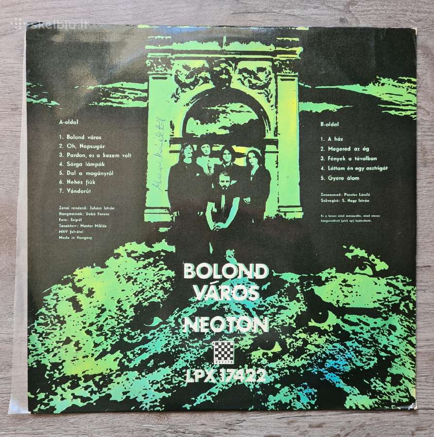 Neoton - Bolond Varos plokštelė - nuotraukos Nr. 2