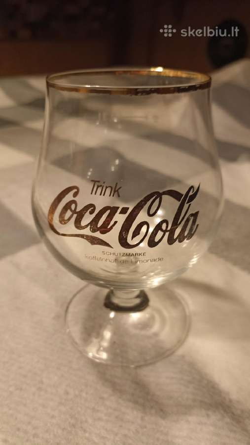 Vintažinės, kolekcinės coca cola taurės, 6 vnt.