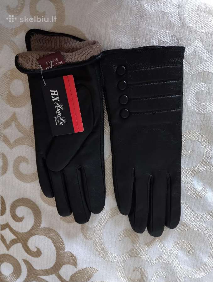 Naujos elegantiškos odinės pirštinės - nuotraukos Nr. 2