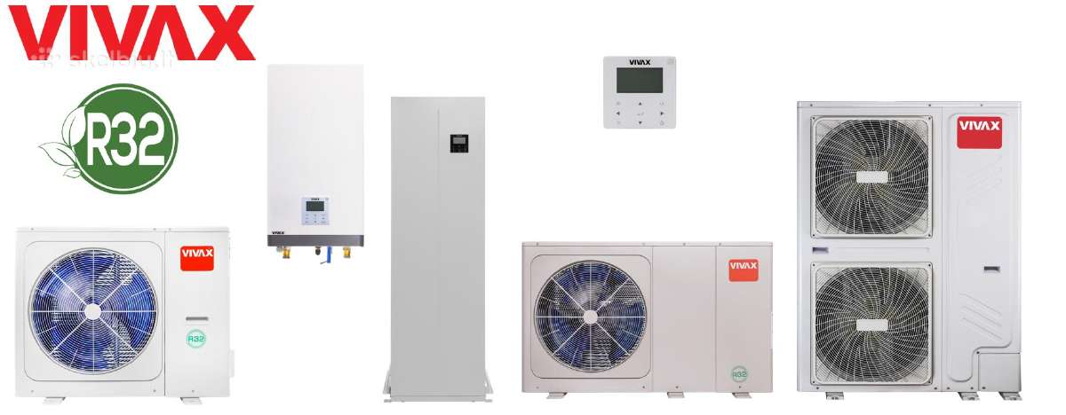 Daikin,midea,vivax Šilumos siurbliai. Oras vanduo.