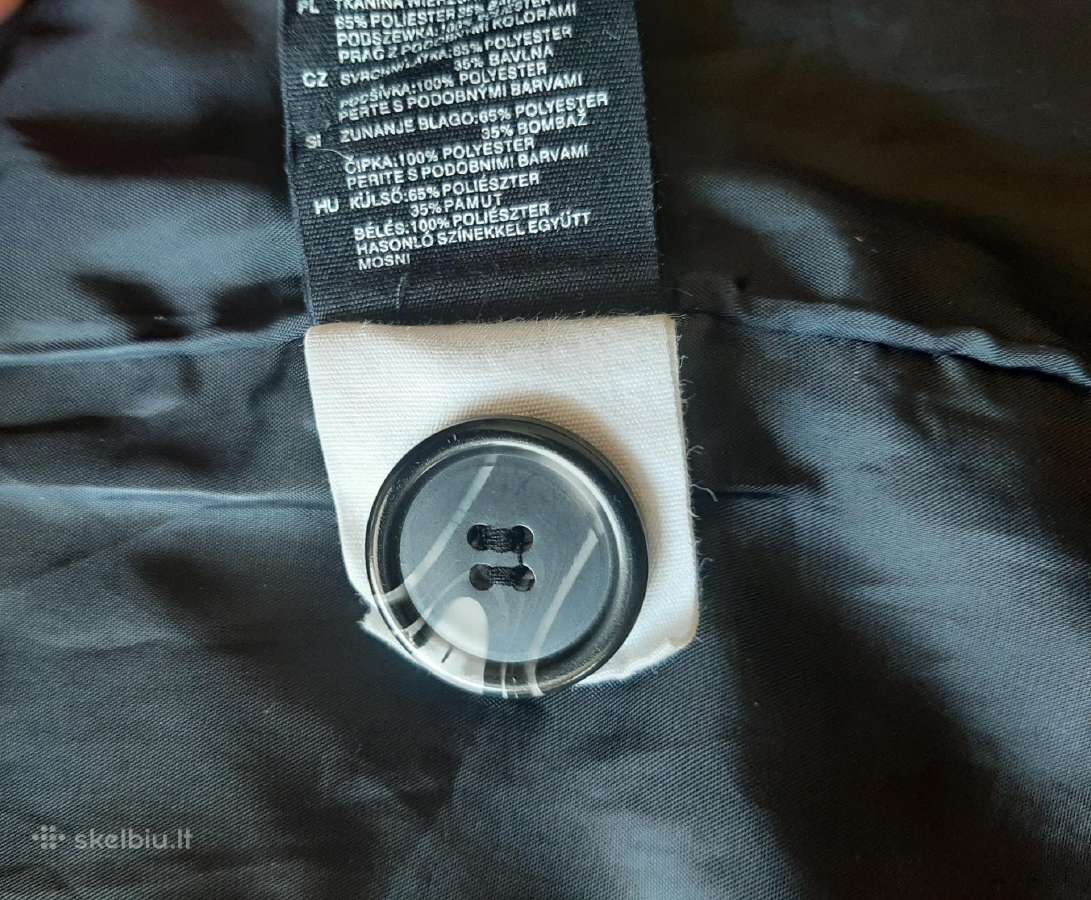 Juodas H&m lietpaltukas - nuotraukos Nr. 3