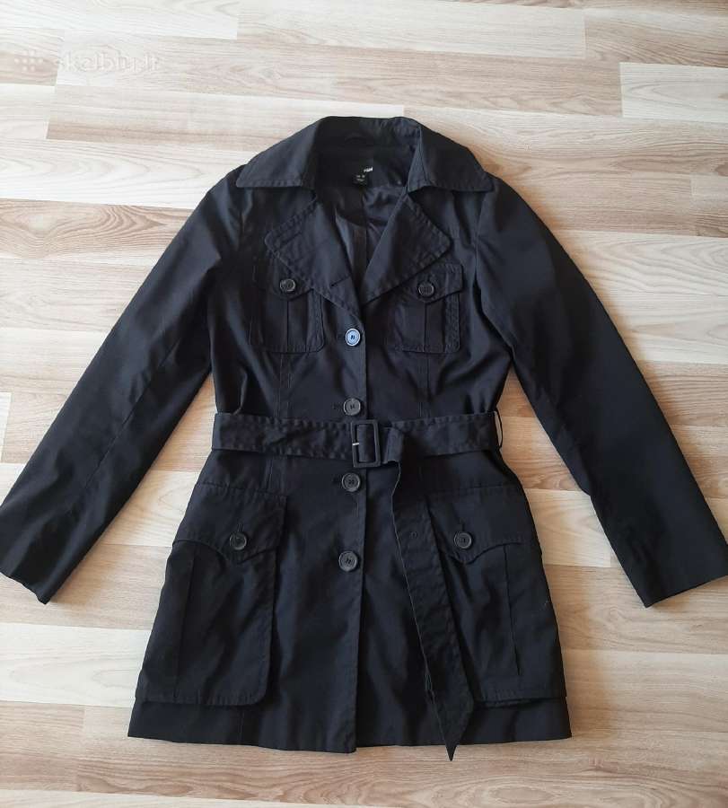 Juodas H&m lietpaltukas - nuotraukos Nr. 5
