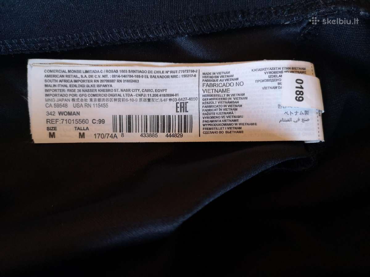 Mango juodos odos imitacijos tamprės - nuotraukos Nr. 7