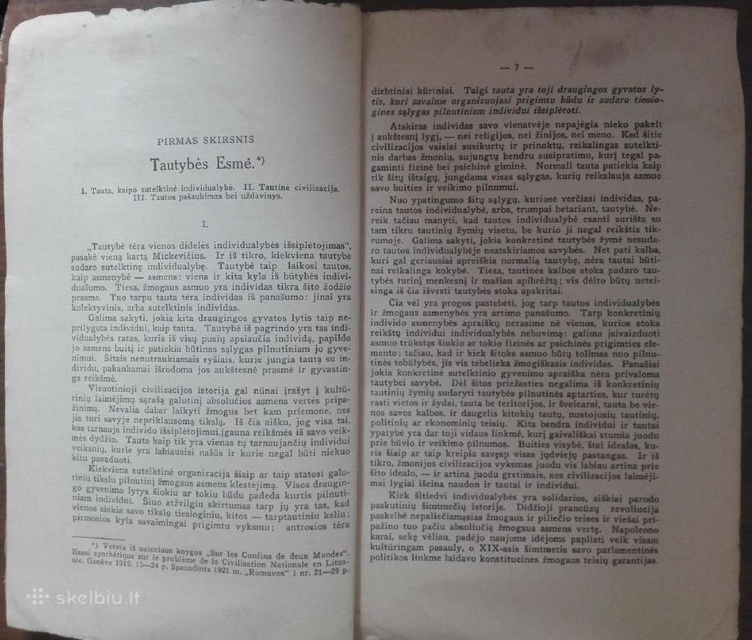 1788. Lietuvių Tauta Ir Jos Ugdymas St. Šalkauskis - nuotraukos Nr. 2