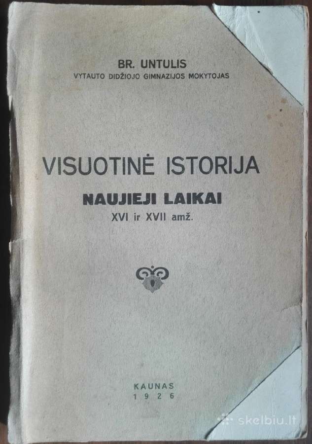 1791. Visuotinė Istorija Naujieji Laikai XVI ir XV