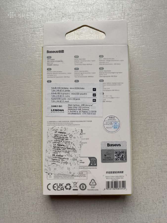 Greitas - Usb A kištukas - micro Usb kištukas - nuotraukos Nr. 2